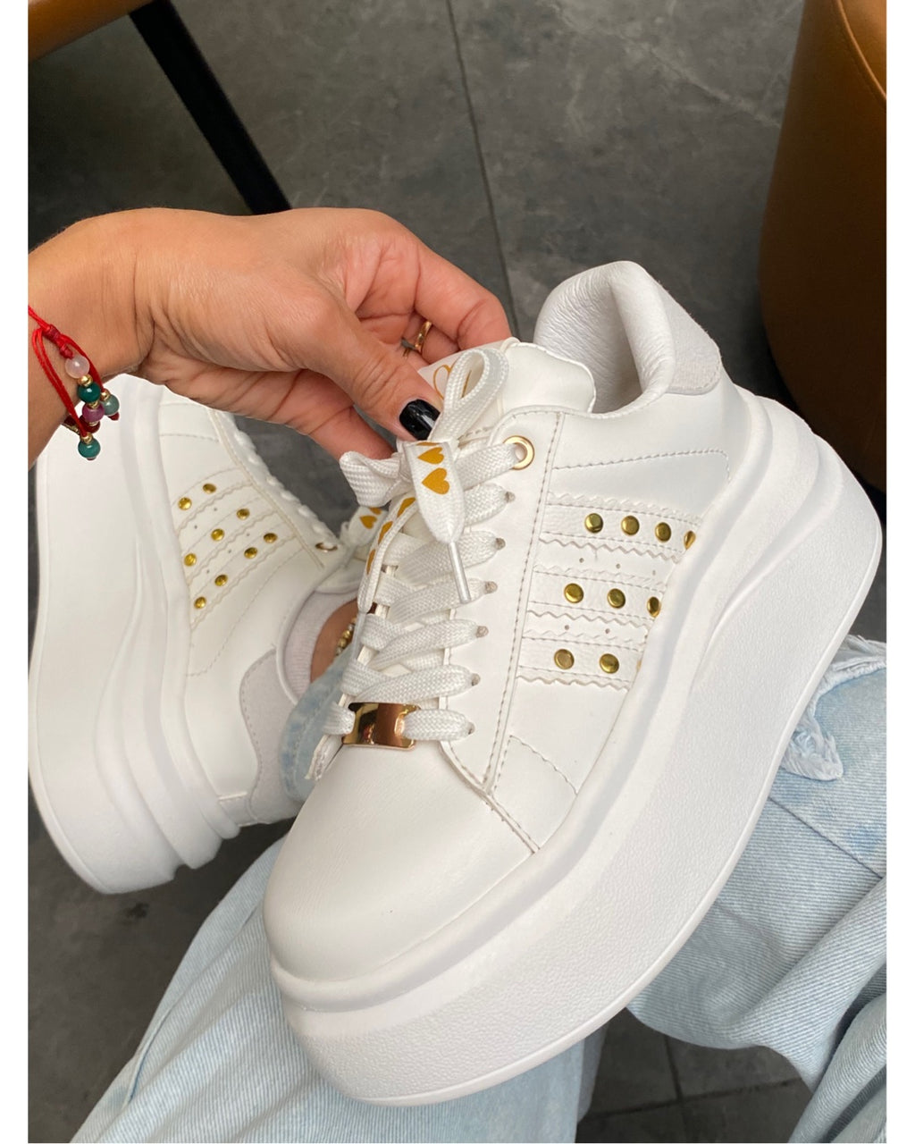TENIS CHUNKY BLANCOS DAMA  ID 2084909