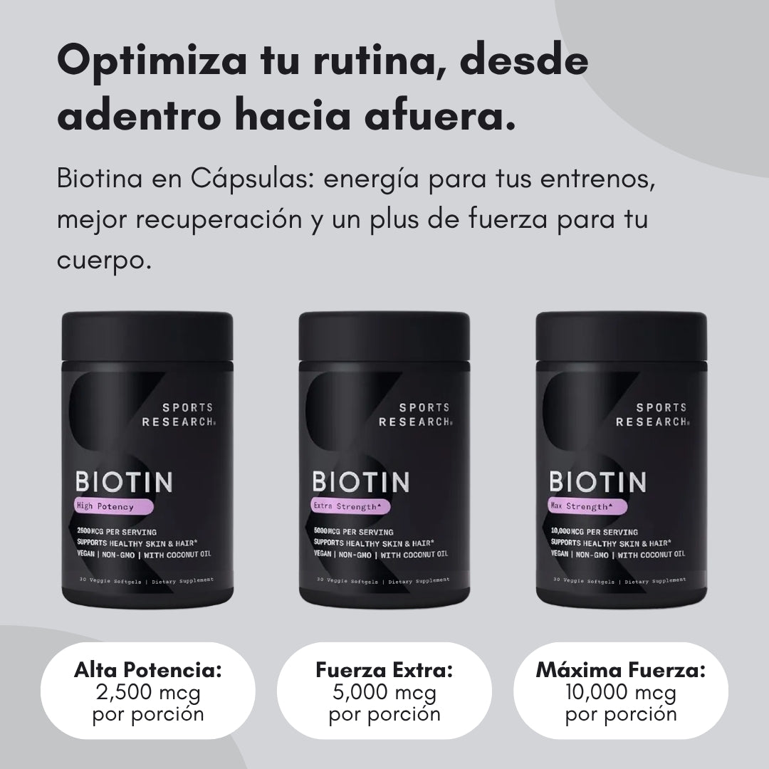 SUPLEMENTO DE BIOTINA SPORTS RESEARCH  ID 1962530