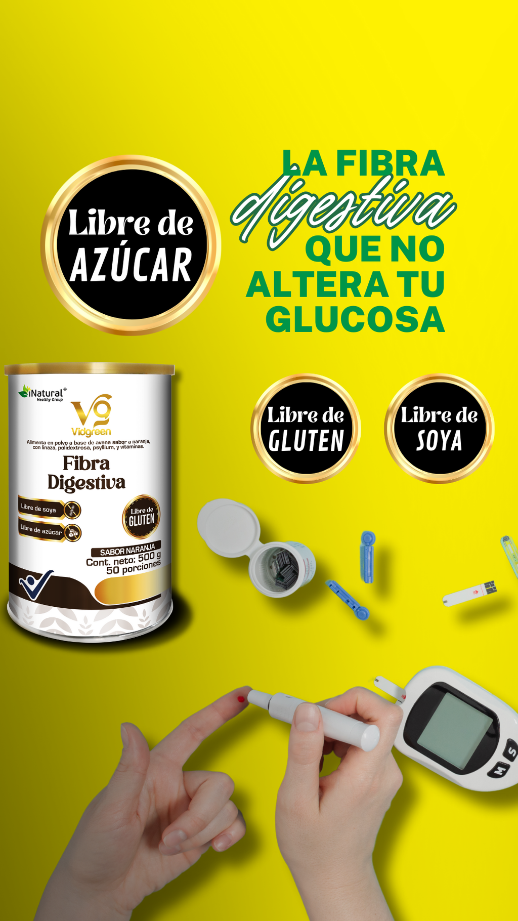 Vidgreen Fibra 500g- Libre de Gluten ID1816606